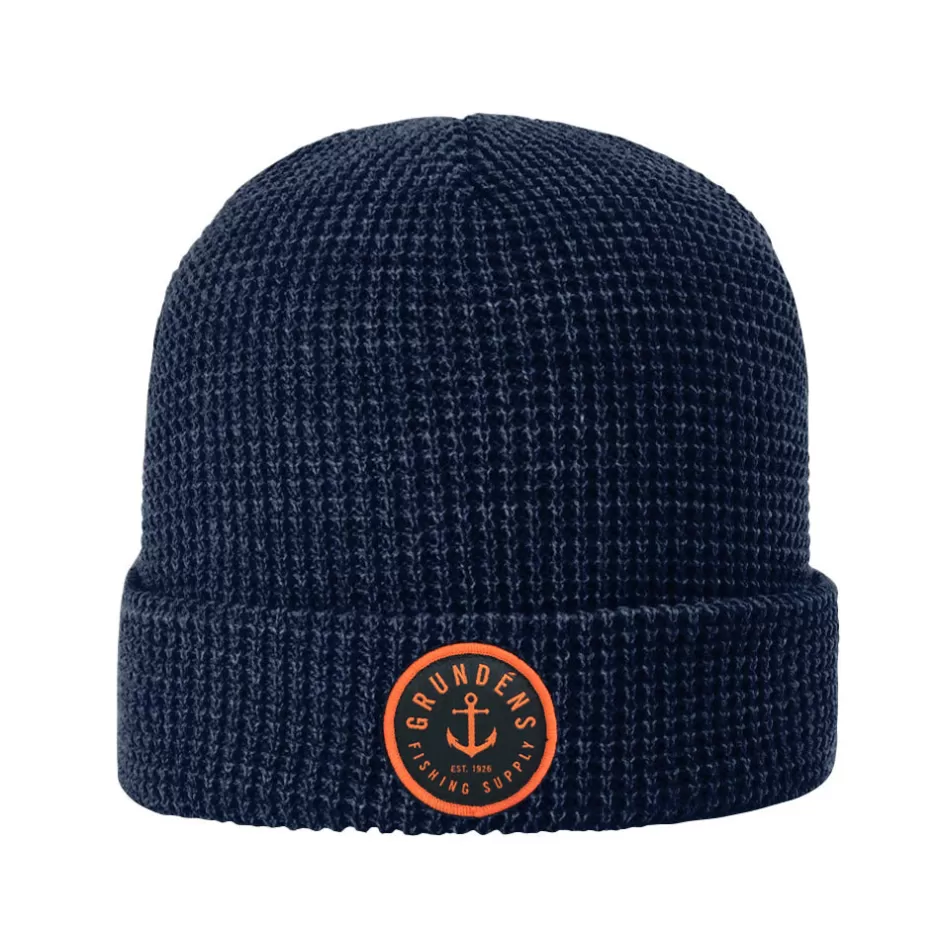 Men Grundéns Anchor Waffle Beanie