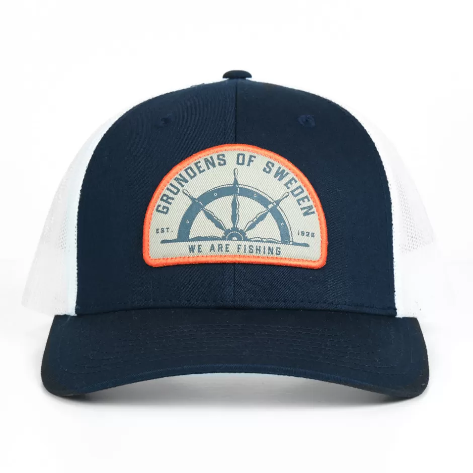 Men Grundéns Ships Wheel Ff Trucker Hat