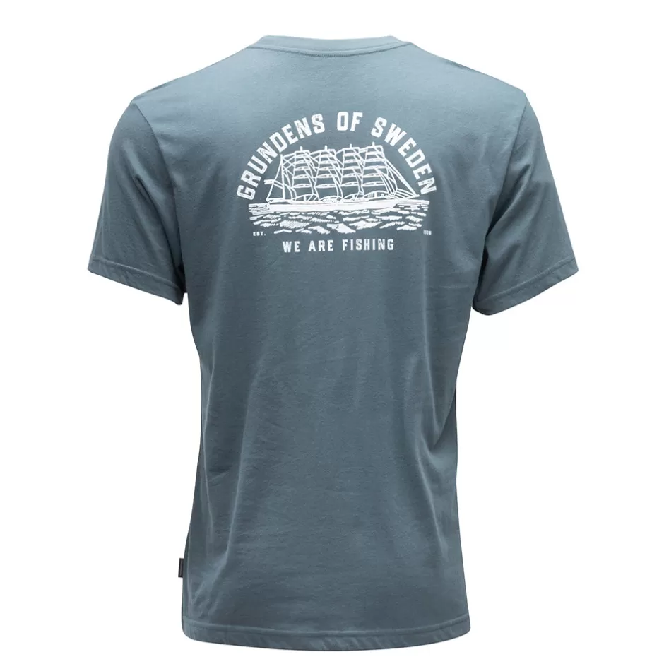 Men Grundéns Tall Ship Ss T-Shirt