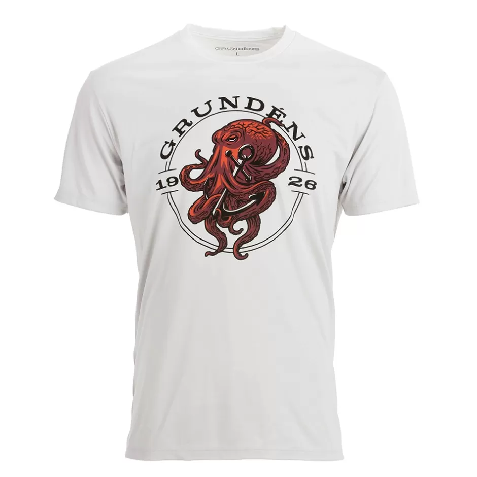 Men Grundéns Tech Tee Ss- Kraken Print